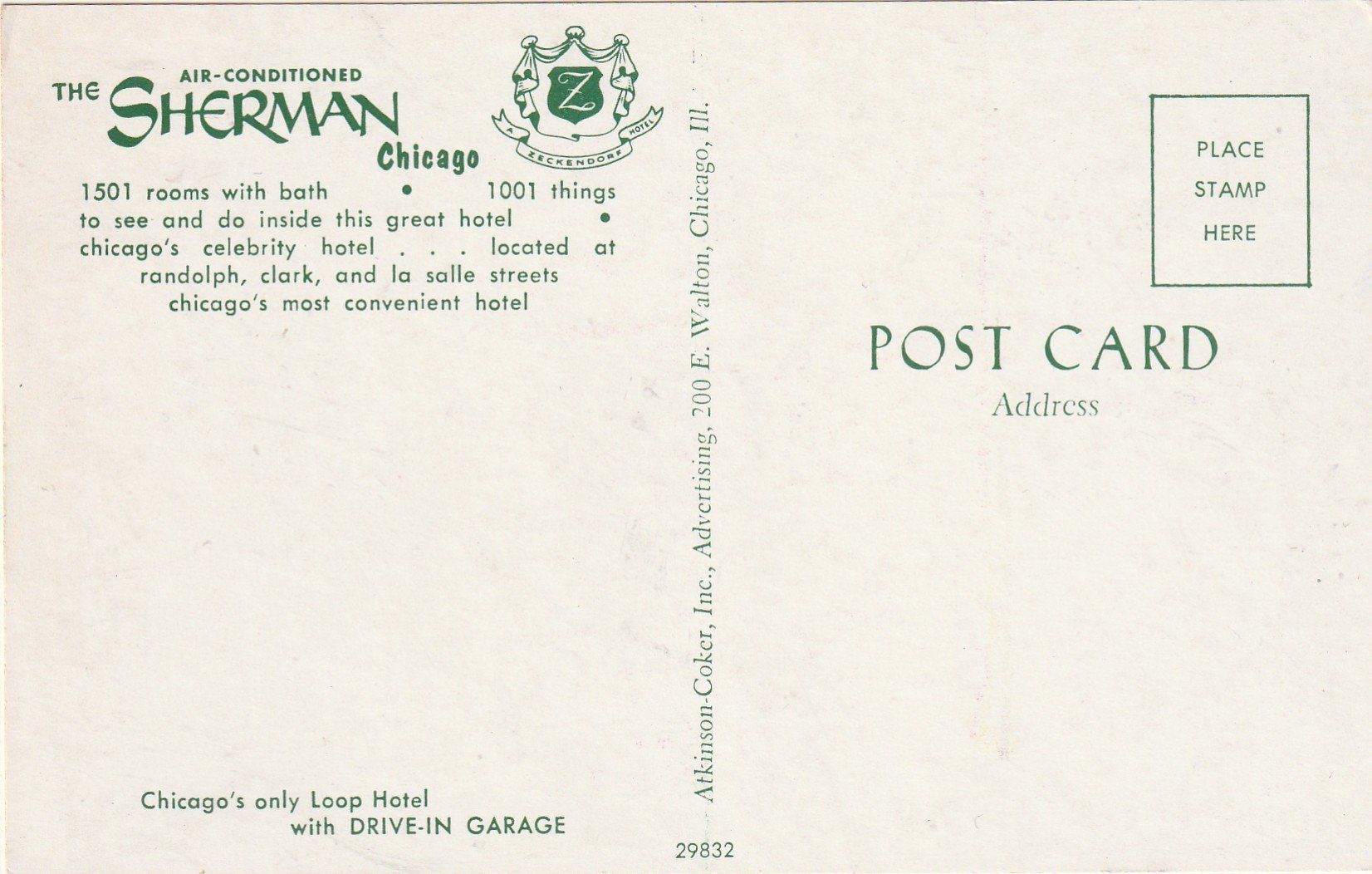 Cartes postales: Hotel Chicago – D'occasion à Lumbrein par made02 1
