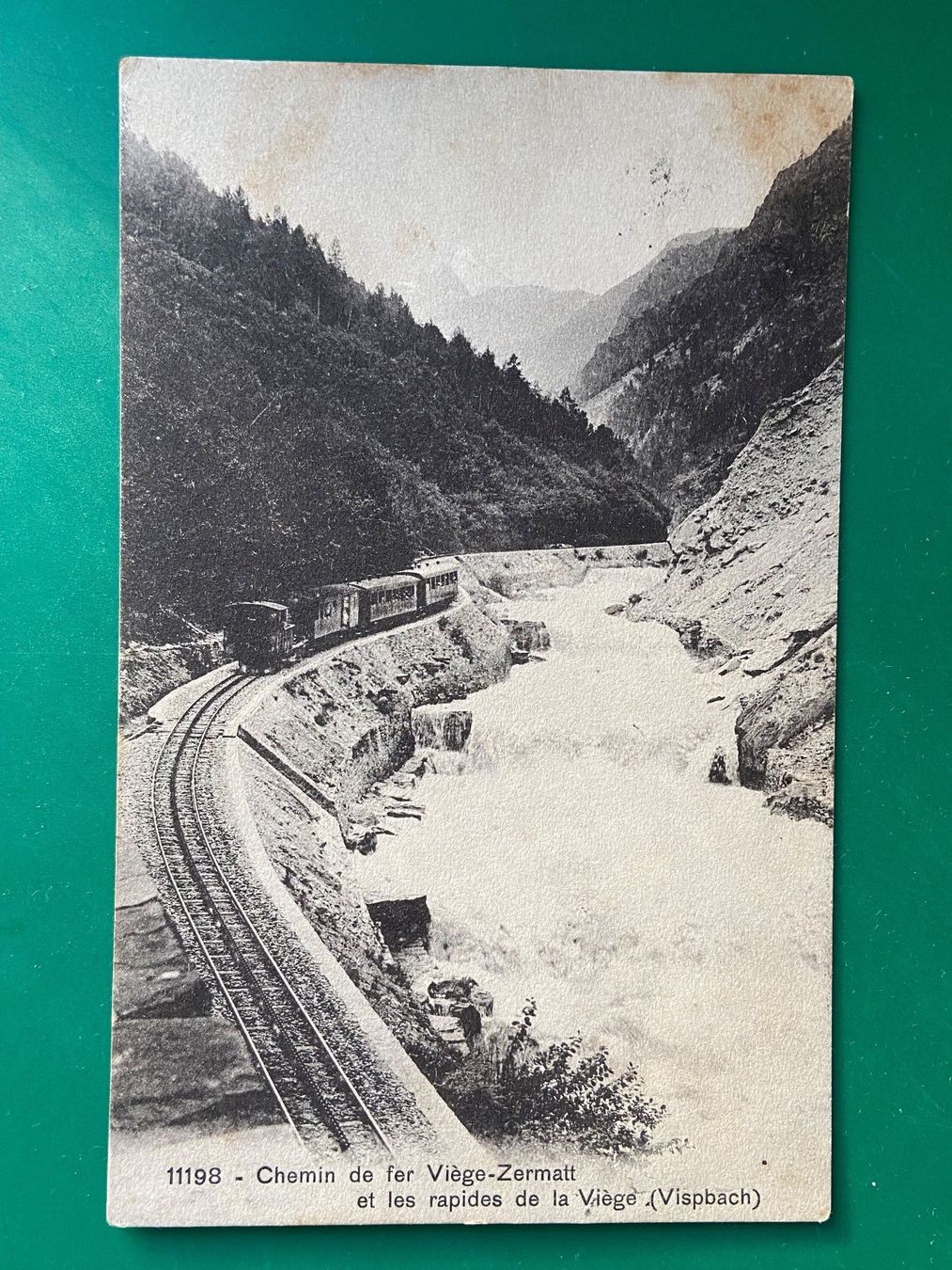 Ansichtskarten: Visp-Zermatt-Bahn - Vispbach – Gebraucht aus Steg VS von _vinci_