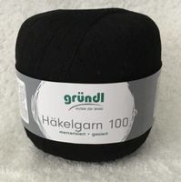 Häkelgarn 100 129 schwarz 100g~566m Klöppeln Häkeln