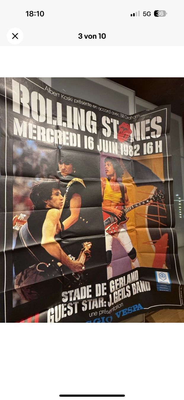 Foto & Immagini: Rolling Stones Orginal Konzert Poster – Usato da Basel venduto da Stars12355 3