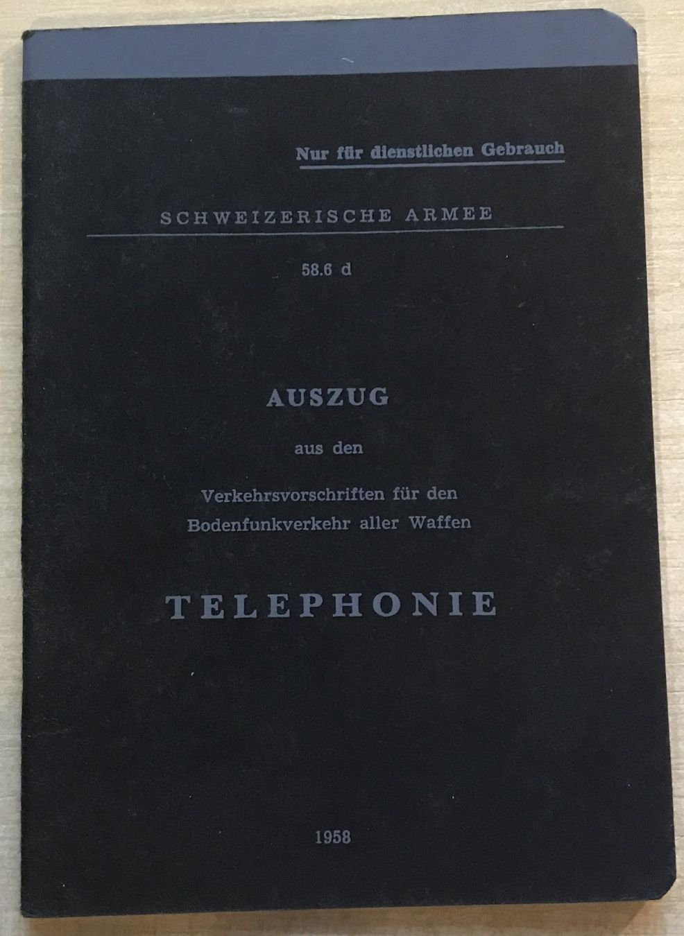 Schweizer Armee Armi bianche: SCHWEIZER ARMEE TELEPHONIE AUSGABE 1958 – Usato da Ostermundigen venduto da wini63