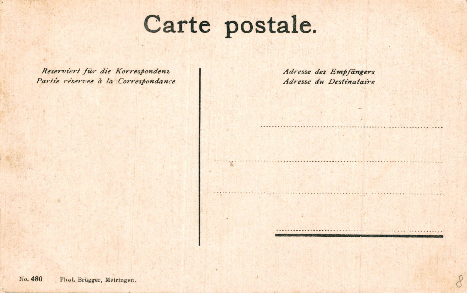 Cartes postales: Meiringen. Kirchstrasse mit Hotel Krone – D'occasion à Bronschhofen par Astore 1