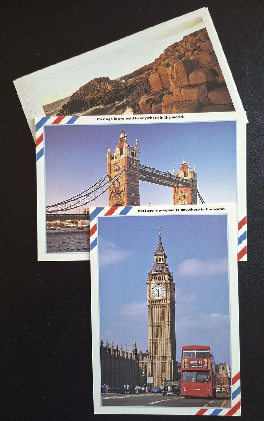 Tutti i francobolli: England 22 Postkarten vorfrankiert – Usato da Basel venduto da Pfefferschootte 2