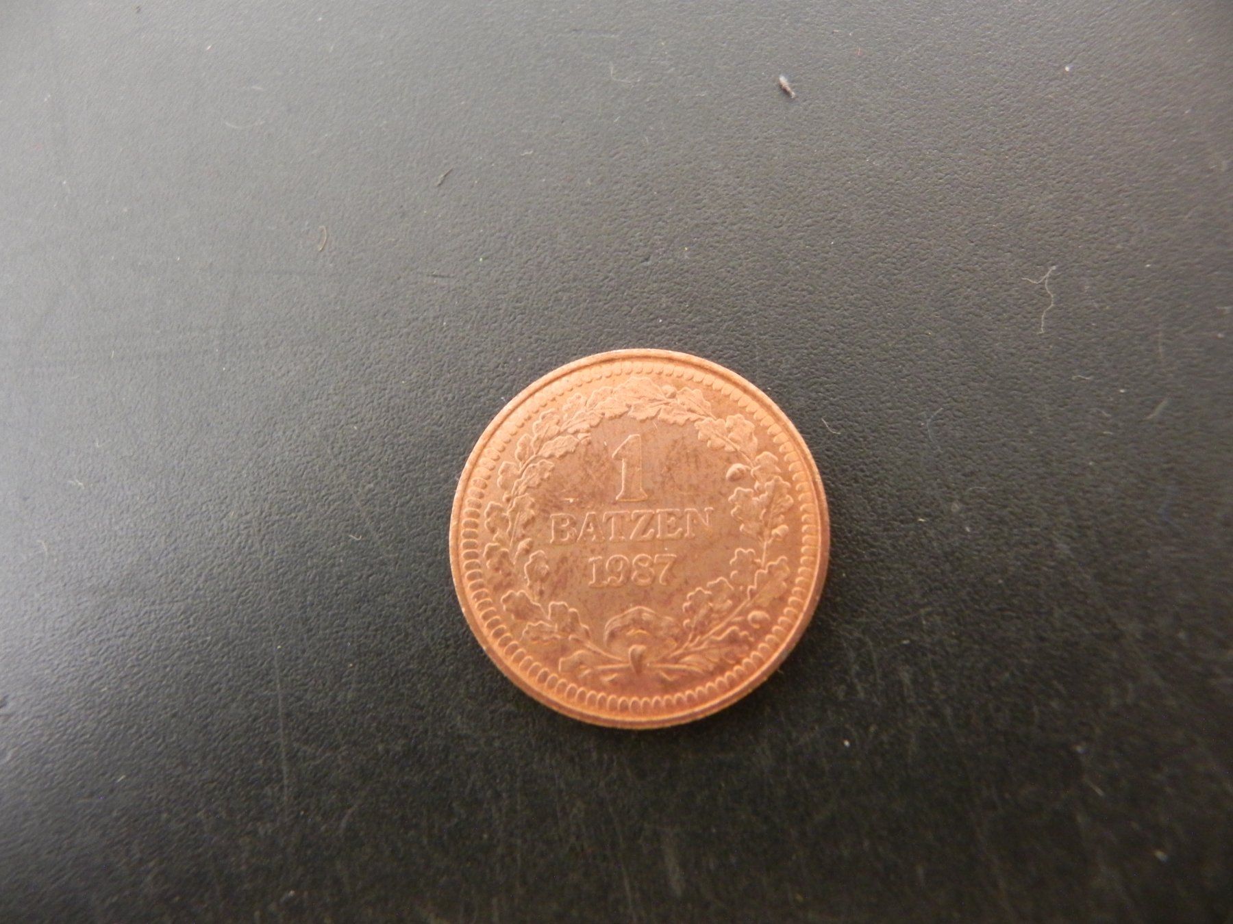 Medaillen: Medaille Zofingen 1 Batzen 1987 – Gebraucht aus Biel/Bienne von Gogolozi