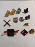 Diverse Sammlung alter CH Abzeichen, Pins + Anstecknadel