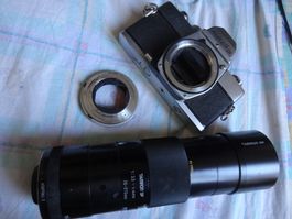 MINOLTA SRT100X  ANTIK KAM-MINOLTA TAMRON 70-210MM LEN-LÄÜFT