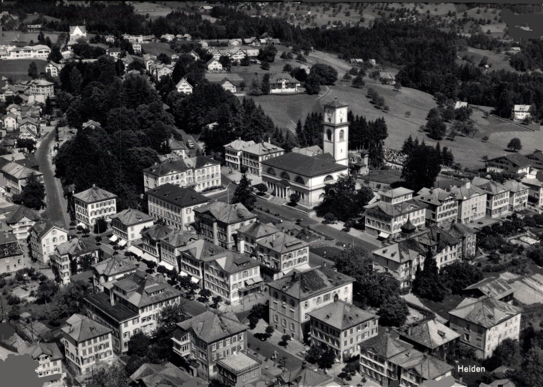 Cartoline postali: Flugaufnahme Heiden – Usato da Bronschhofen venduto da Astore