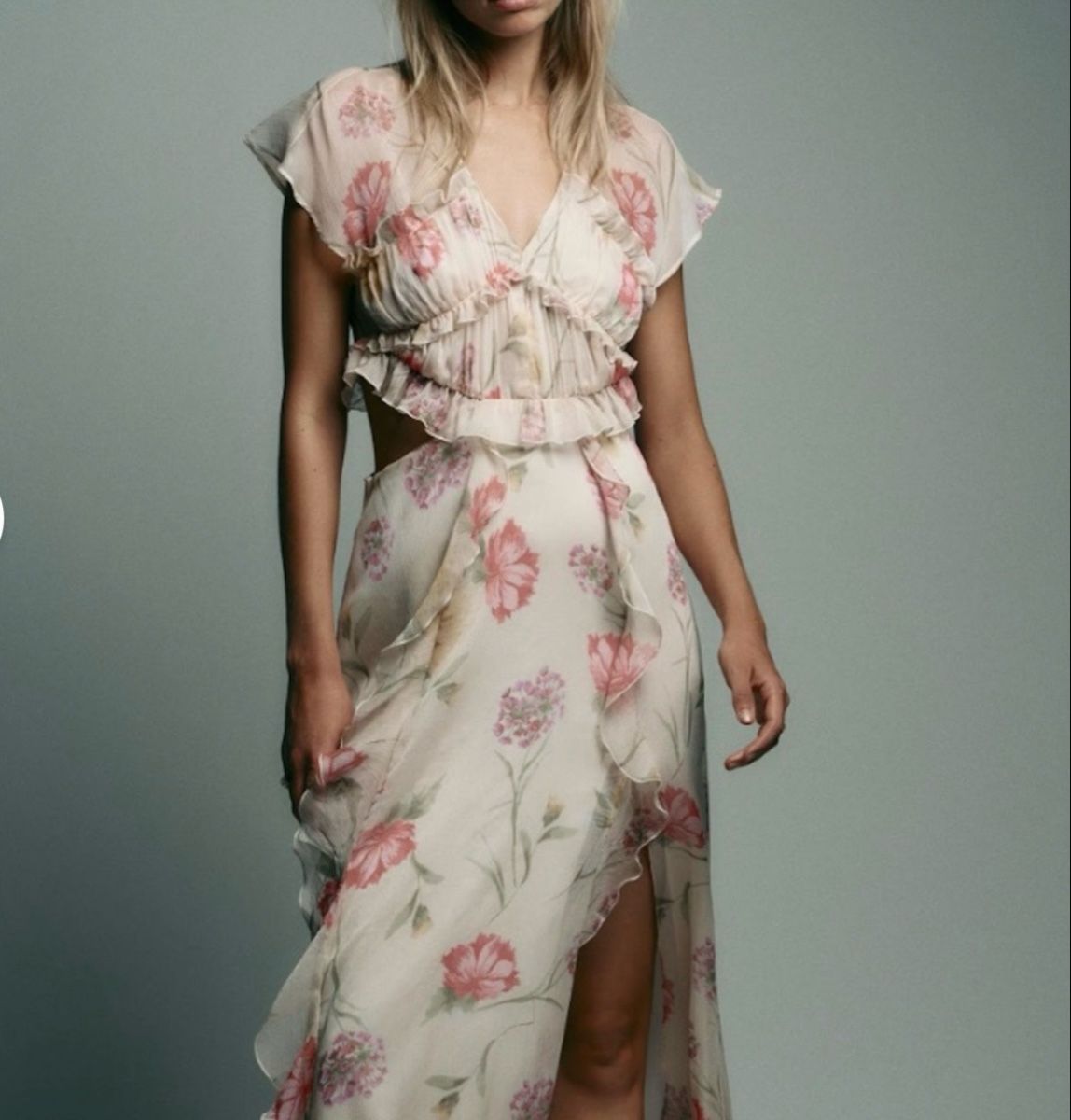 Zara Vestiti: Zara Maxikleid mit Blumenmuster/Gr S – Usato da Aarberg venduto da lep_qc92