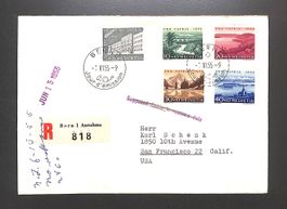 1956 FDC Pro Patria Ersttagsbrief "FRANZÖSISCH" Einschreiben