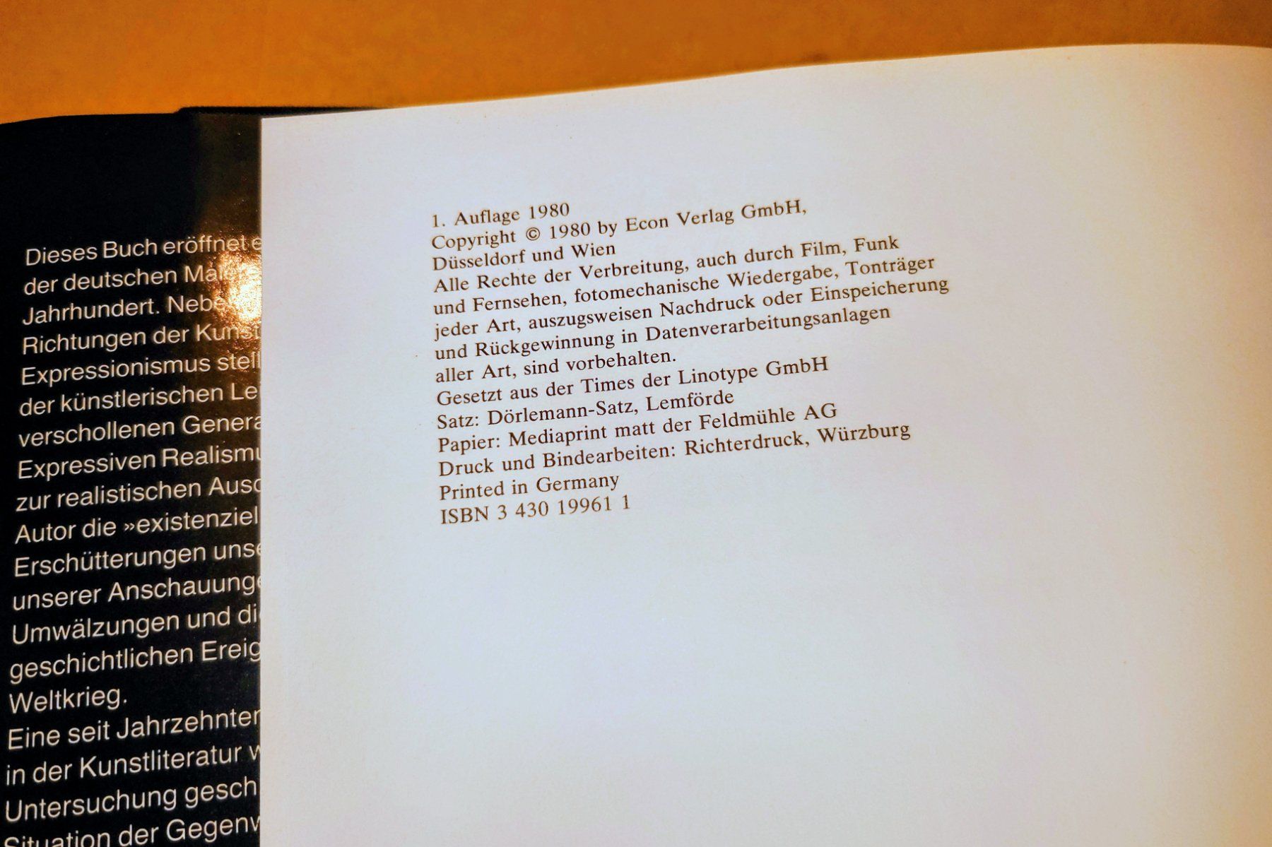 Libri: Die Kunst der verschollenen Generation 1925 - 1975. EA 1980. – Usato da Zürich venduto da Simple23 4