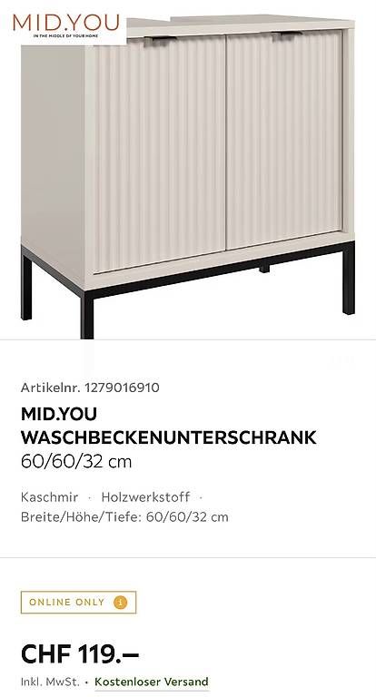 Mobili per bagno: Badzimmer Unterschränke  – Usato da Schaffhausen venduto da SAMSKER 1