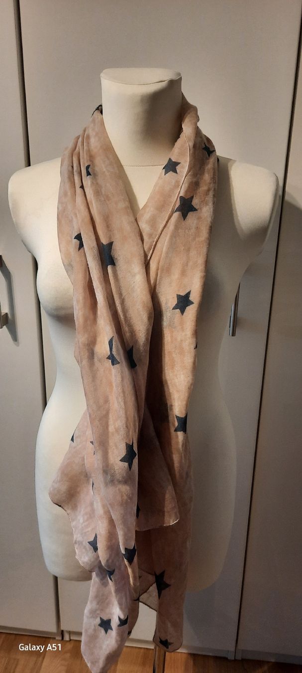 Foulard & Sciarpe: ***FOULARD/SCHAL*** rosa mit Sternen – Usato da Wädenswil venduto da H2H_Secondhandshop 1