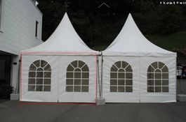 4 x Seitenblache 4 m Bogenfenster "NEU" Losberger 4 x 4 m