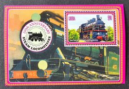 Liberia-Mi Block 503 ** (2004) Bahnmotive