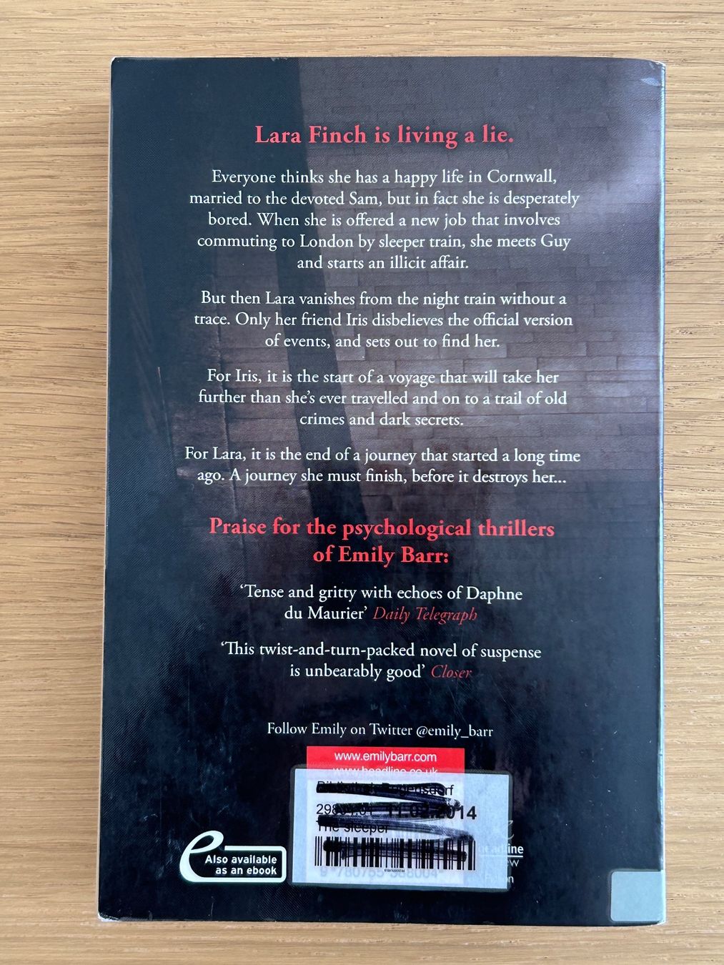 Bücher: Roman: The Sleeper, Emily Barr – Gebraucht aus Olten von michaimh 1