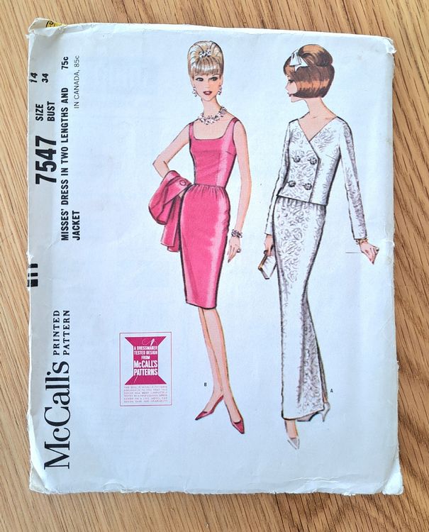 Patron Couture Vintage McCall's 7547 T10- 18 (Canada) (Gebraucht) in ...