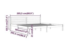 Bett 200 × 200 cm inkl. neuwertige Matratze