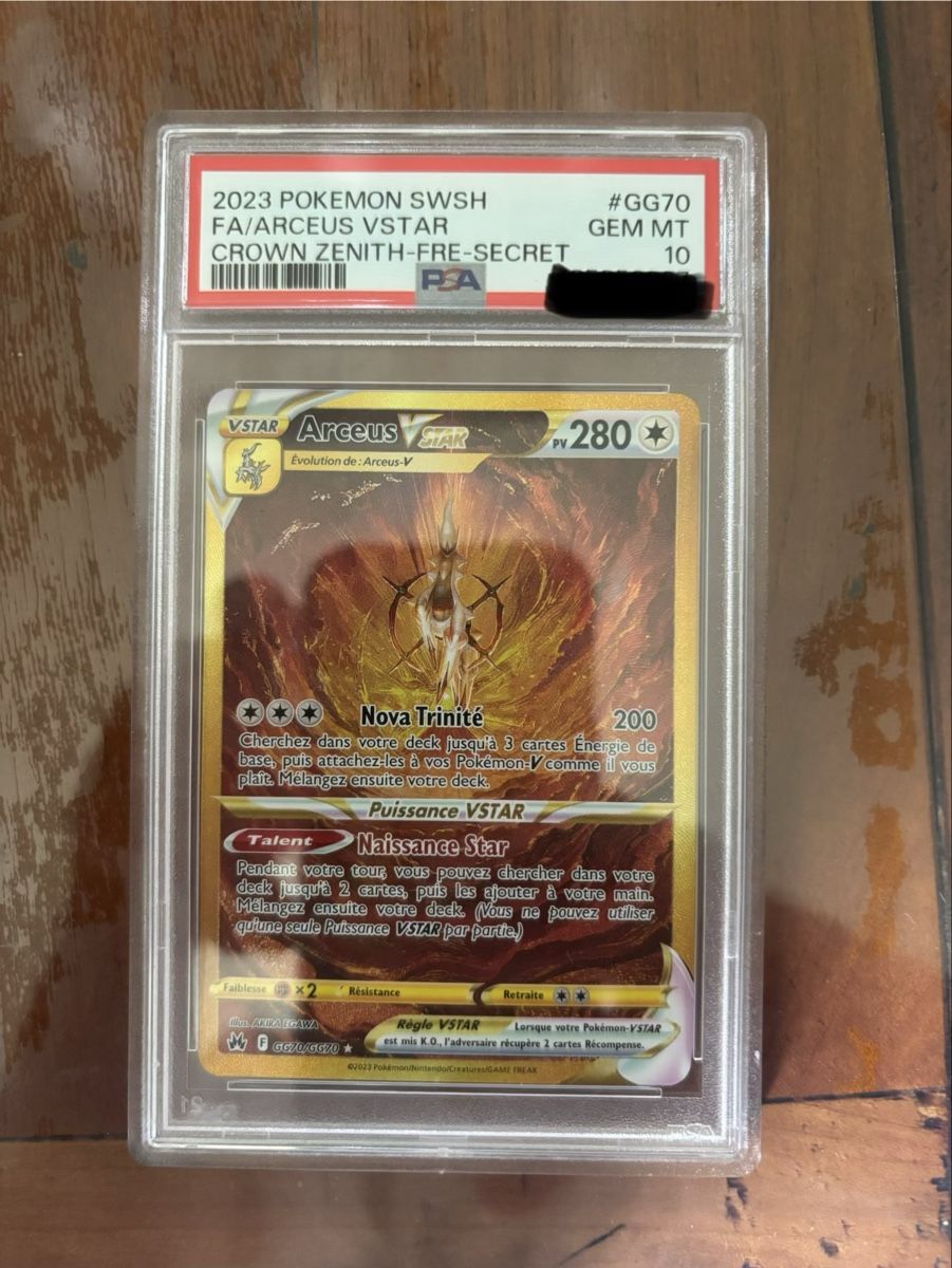 Pokémon Carte collezionabili: Arceus Vstar PSA 10 FR – Nuovo e nell'imballaggio originale da Cointrin venduto da Adrien.lpsfr