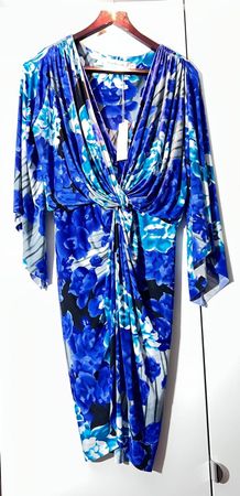 Tyler Rose Blue Floral Dress - Size M - New with Tag!