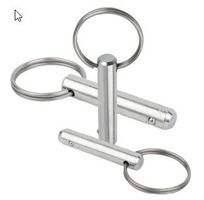 Steckbolzen mit Schlüsselring Stahl, 6x40 mm, Norelem, Neu