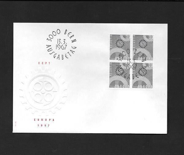 Tutti i francobolli: FDC Nr. 448 Viererblock ET Bern 13.3.1967 – Nuovo (secondo la descrizione) da Olten venduto da clotaldi