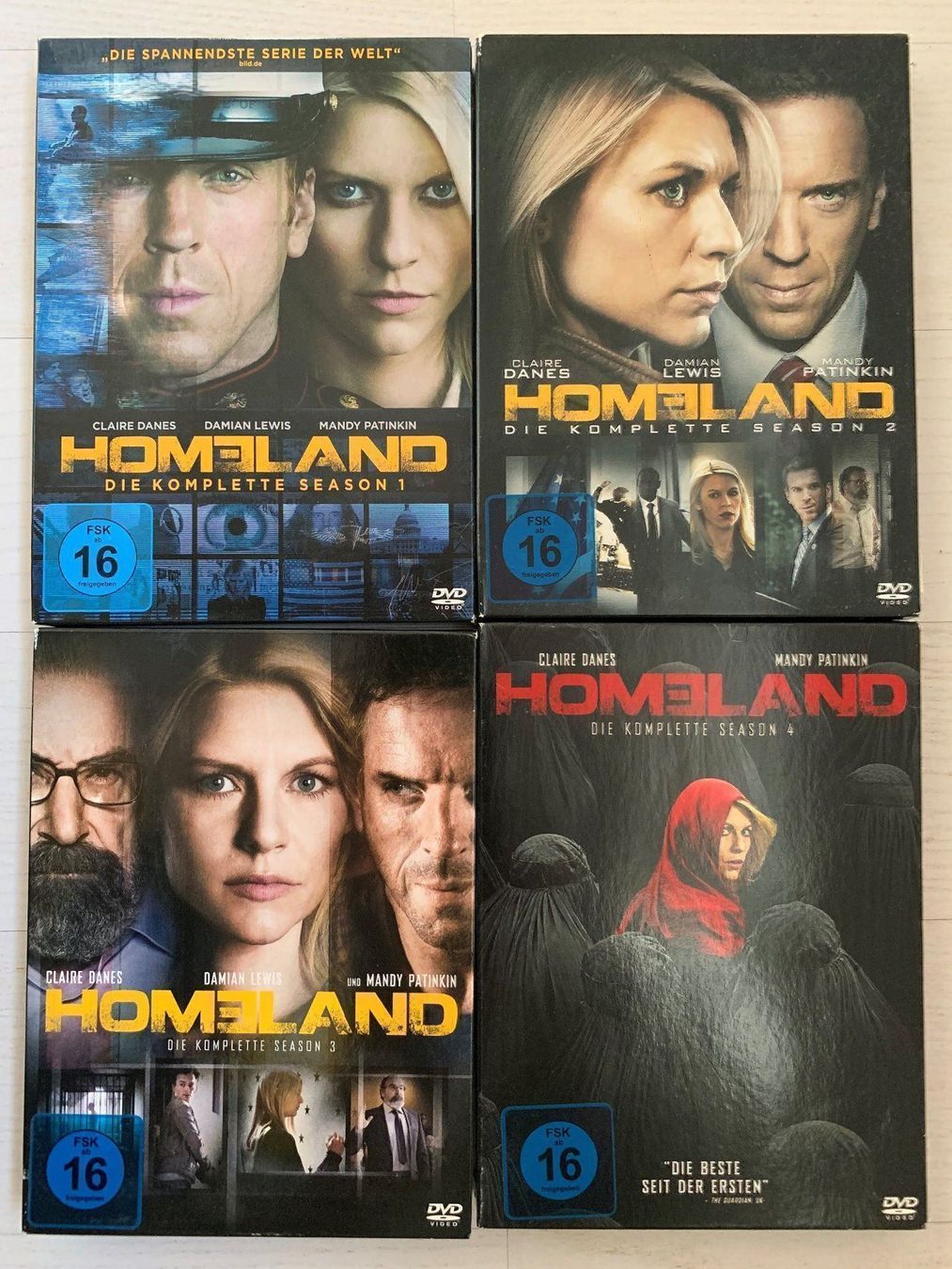 Alle DVDs: Homeland - Staffeln 1-4 – Gebraucht aus Volketswil von zwitsch33