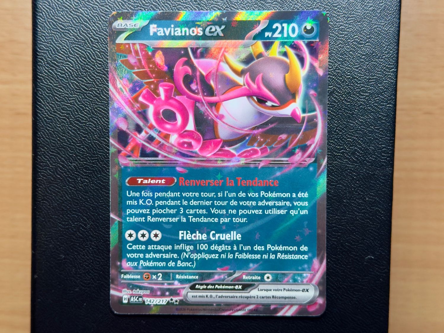 Pokémon Carte collezionabili: Favianos EX (142/217) - Héros Transcendants - ASC FR – Usato da Chézard-St-Martin venduto da Kro_Cards