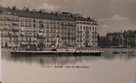 GENÈVE - Quai du Mt-Blanc - Vapeur France - Hôtel de la Paix