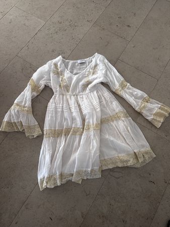 Kleid weiss Grösse L 40 Baumwolle 100% Viskose