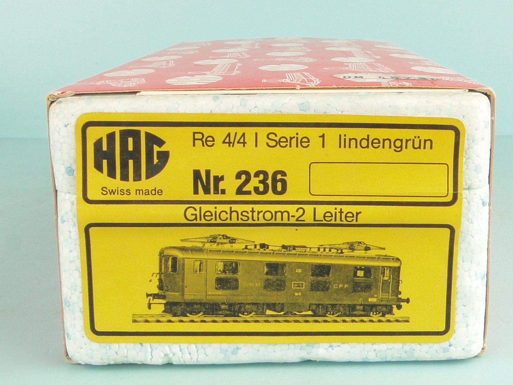 Hag Modellini di ferrovie: HAG 236 SBB Re 4/4, Lindengrün – Usato da Bülach venduto da cann11 7