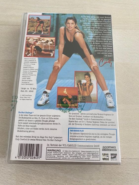 VHS Cindy Crawford The Next Challenge Workout (1993) Kaufen auf Ricardo