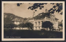 AK Weissbad, Partie am Kurhaus, 1922