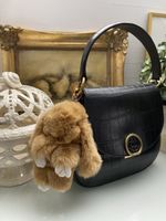Luxus Bunny Anhänger / Taschen Charm – Braun – 18 cm