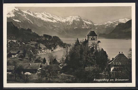 Cartoline postali: Ringgenberg am Brienzersee, Teilansicht  – Usato da Berlin venduto da bartko-reher
