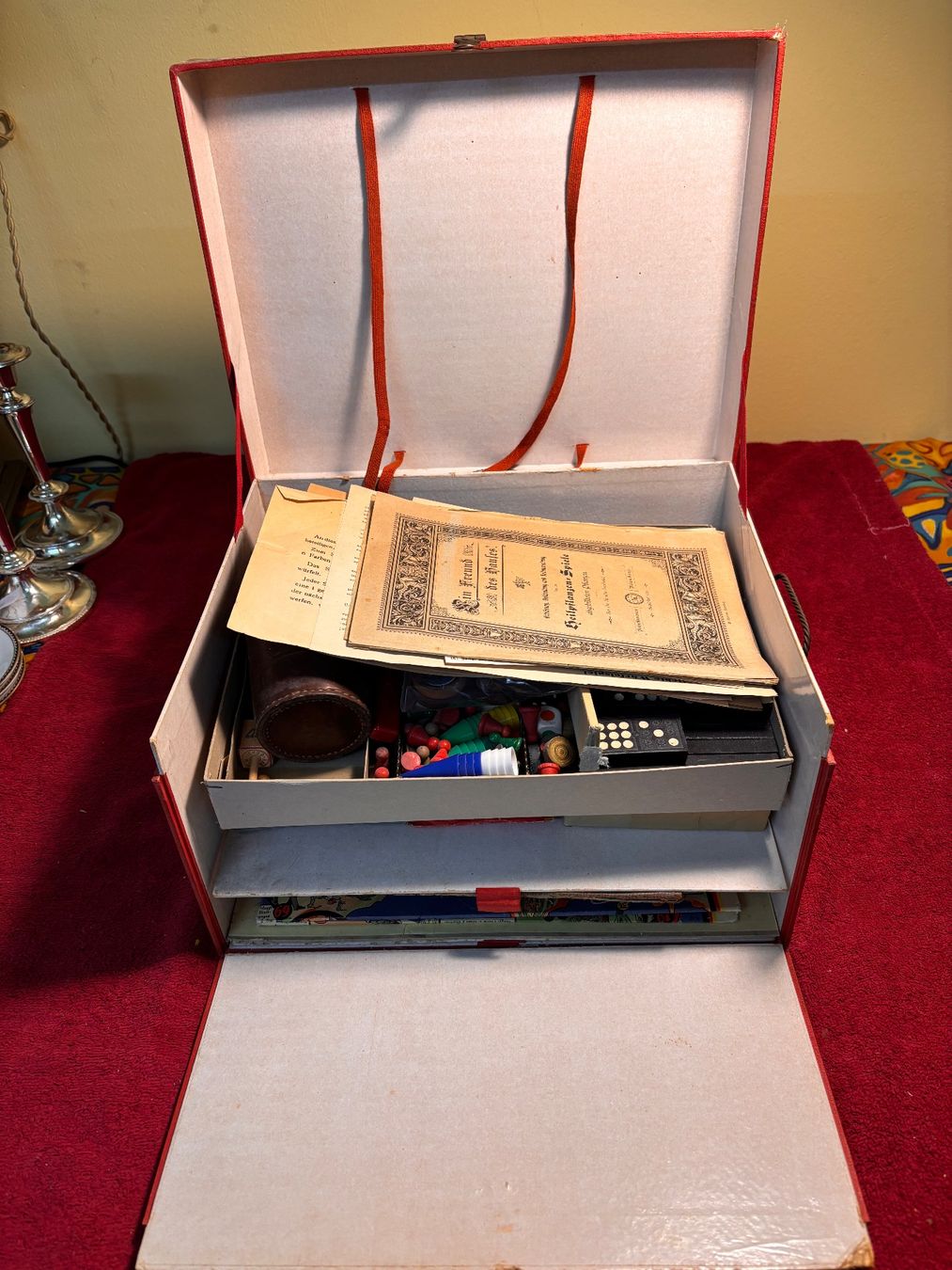 Giochi: Antike Spielesammlung in Schatulle – Usato da Hindelbank venduto da brm_72zv 2