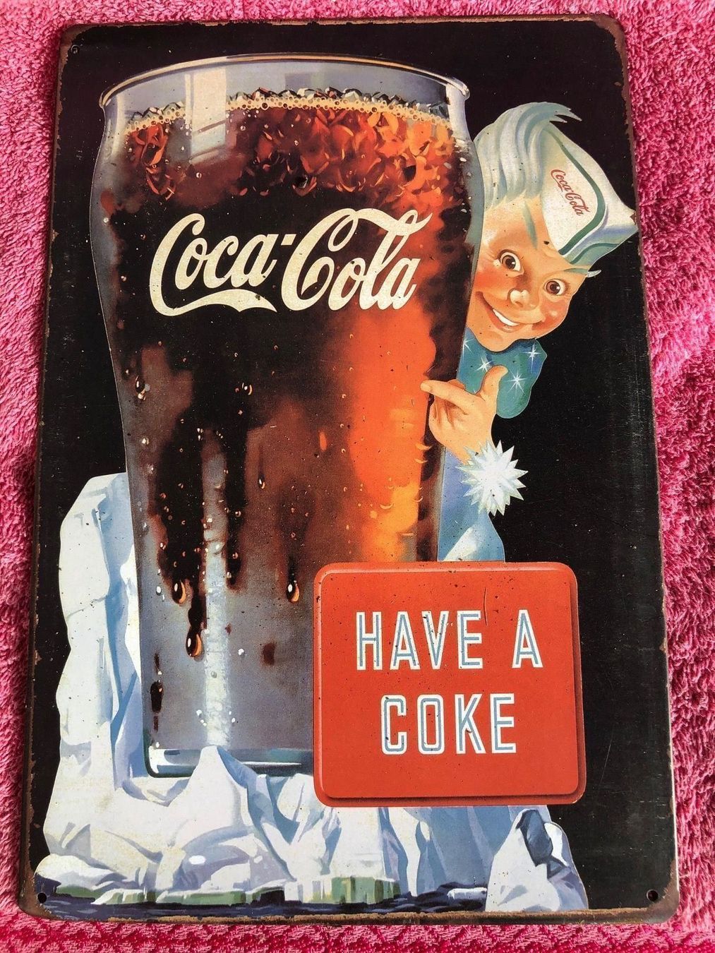 Insegne: Have a coke werbung drink Coca Cola – Nuovo (secondo la descrizione) da Reinach AG venduto da rares75