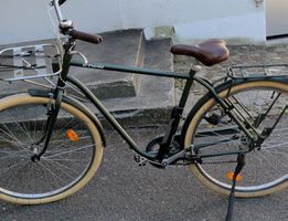 Fahrrad Herren Velo dunkelgrün mit Gepäckträger guter Zustan