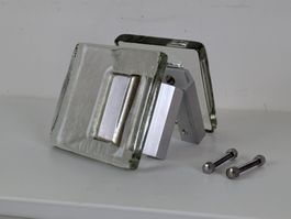 Türgriff Türdrücker Drücker Glas 70iger Jahre