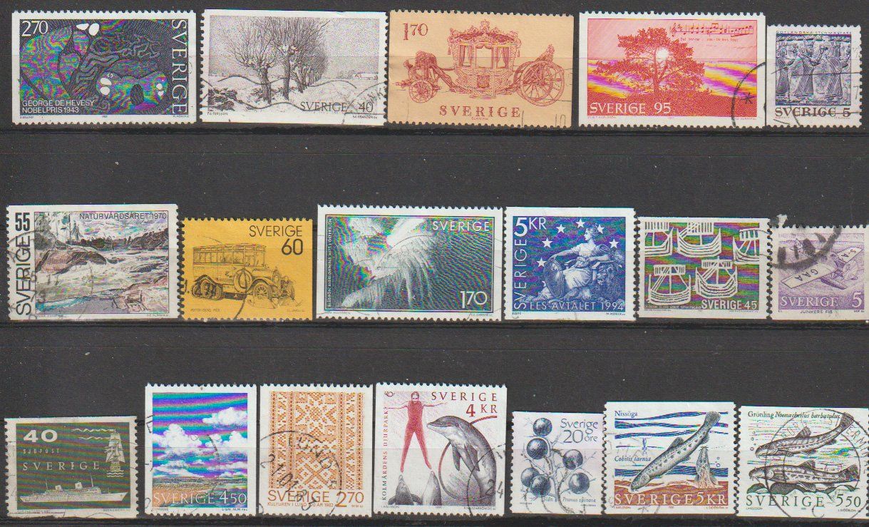 Alle Briefmarken: Suède, collection, plusieurs thèmes, bon état – Gebraucht aus Crans-Montana von kira56 1
