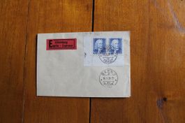 1935 Brief PJ 72/Pf, Bogeneckdoublette, U in JUVENTUTE wie J