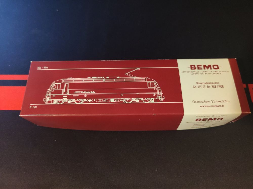Bemo E-Lok Ge 4/4 I RhB H0m GS Analog mit OVP | Acheter sur