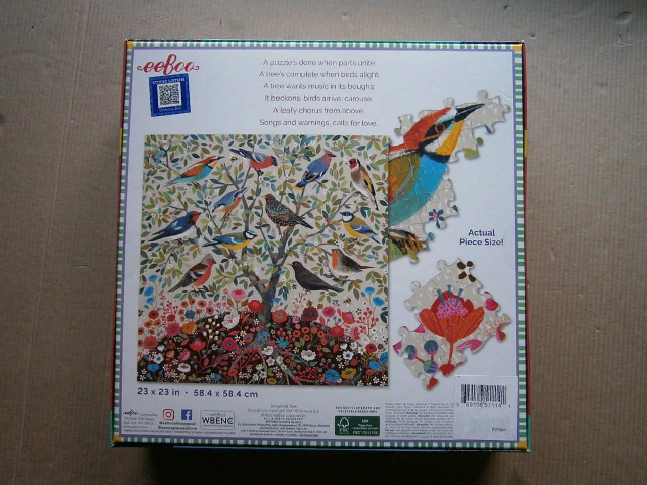 Puzzle: Puzzle 1000 Teile Baum mit verschieden Vogel – Nuovo e nell'imballaggio originale da Pratteln venduto da 66werni 1