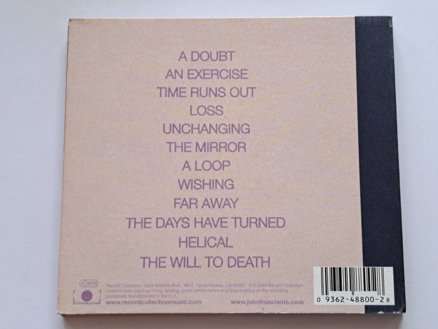 CDs: Cd John Frusciante - The Will to death – Gebraucht aus Pully von bro_n52j 1