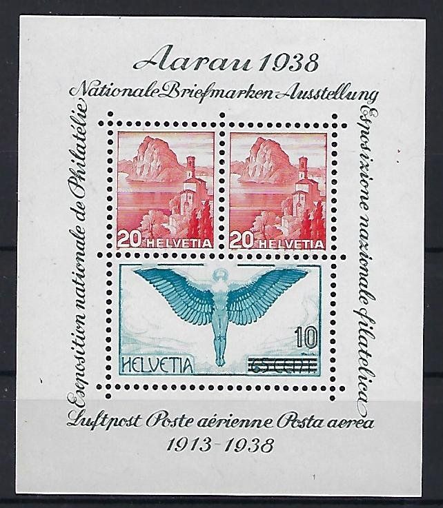 Tutti i francobolli: 1938 Aarau Block ** postfrisch   15154 – Usato da Lunden venduto da Animus999