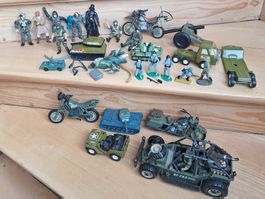 Vintage Spielzeug, Krieger, Fahrzeuge, u.a.