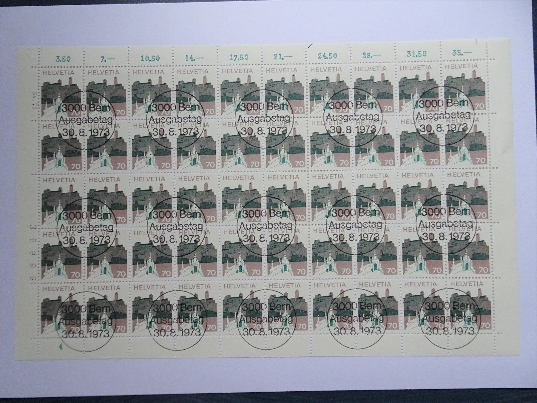 Tous les timbres: 1973 – Neuf (Voir description) à Aadorf par Chnorli-Furz