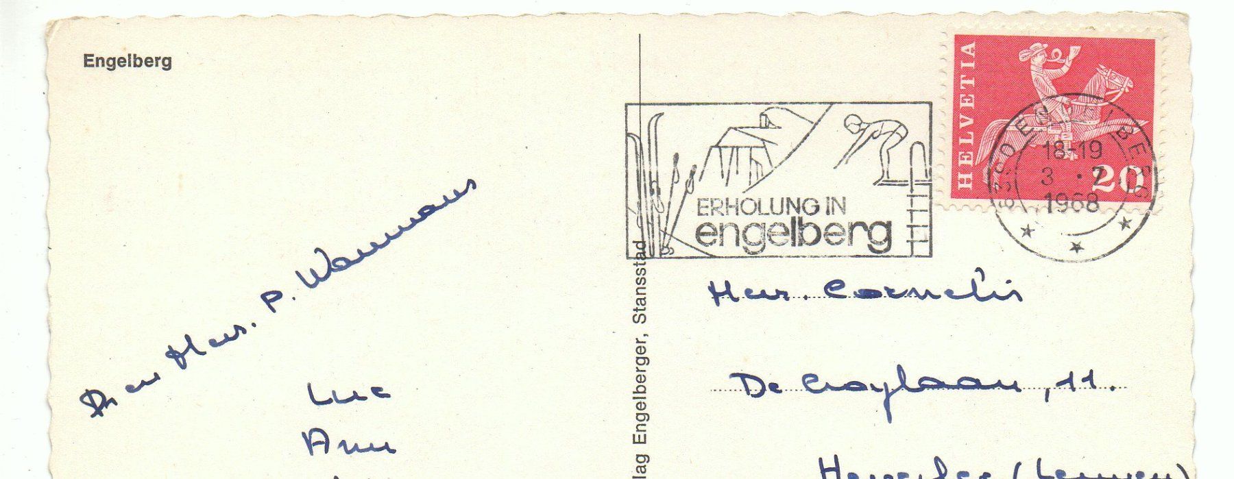 Cartoline postali: Mehrbild-AK ENGELBERG Luftseilbahn – Usato da Jona venduto da philajona 1