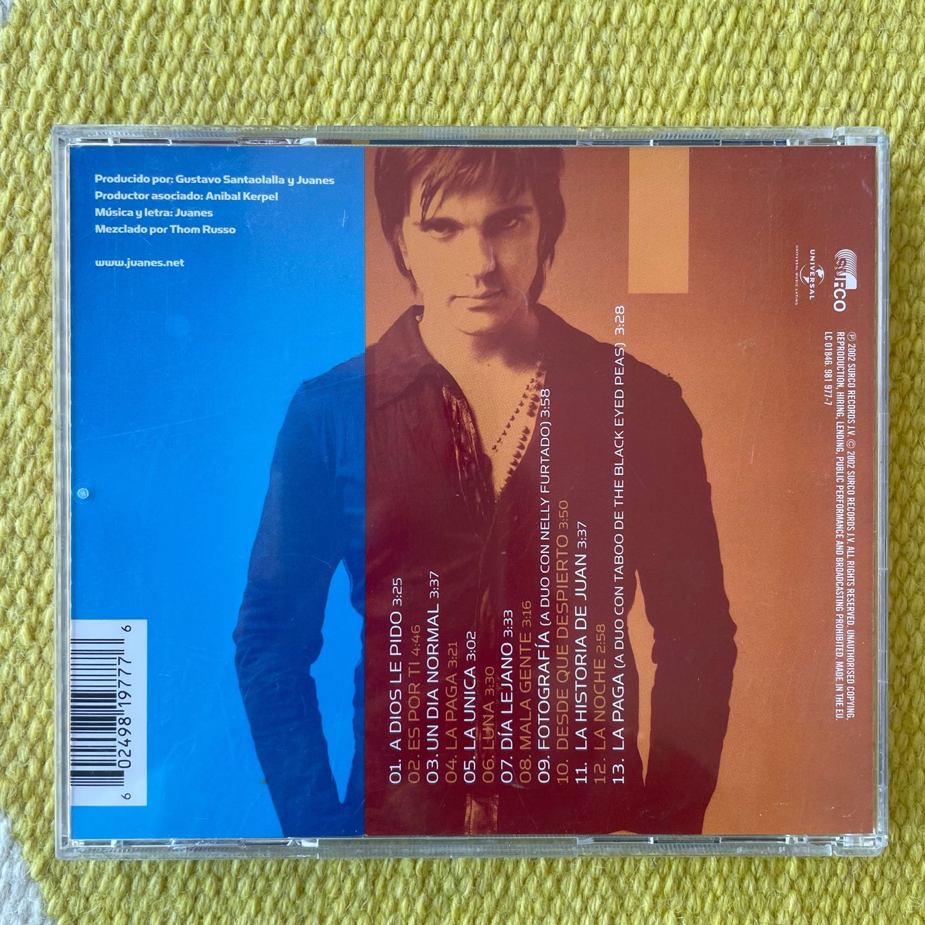 CDs: JUANES-UN DIA NORMAL – Gebraucht aus Rorschacherberg von CD-Roli 1