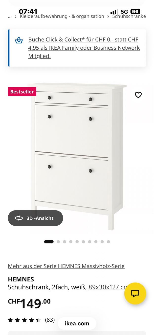 Ikea Guardaroba: Hemnes Schuhschrank – Usato da Grasswil venduto da akara19 2