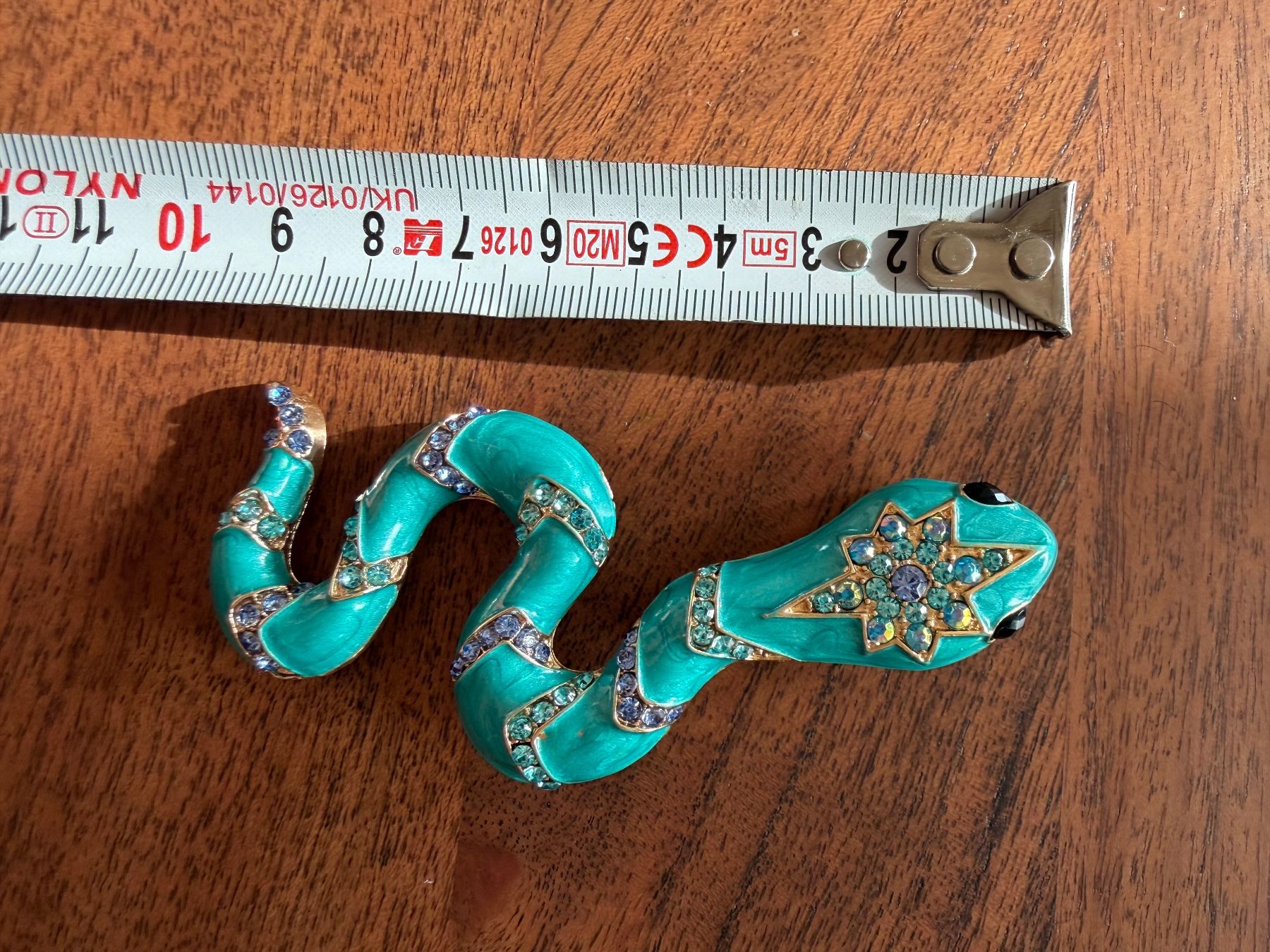 Spille & Fermagli: Brosche/Anhänger  Schlangenkopf Türkis mit  Strass – Nuovo (secondo la descrizione) da Gams venduto da Mariawicca 4